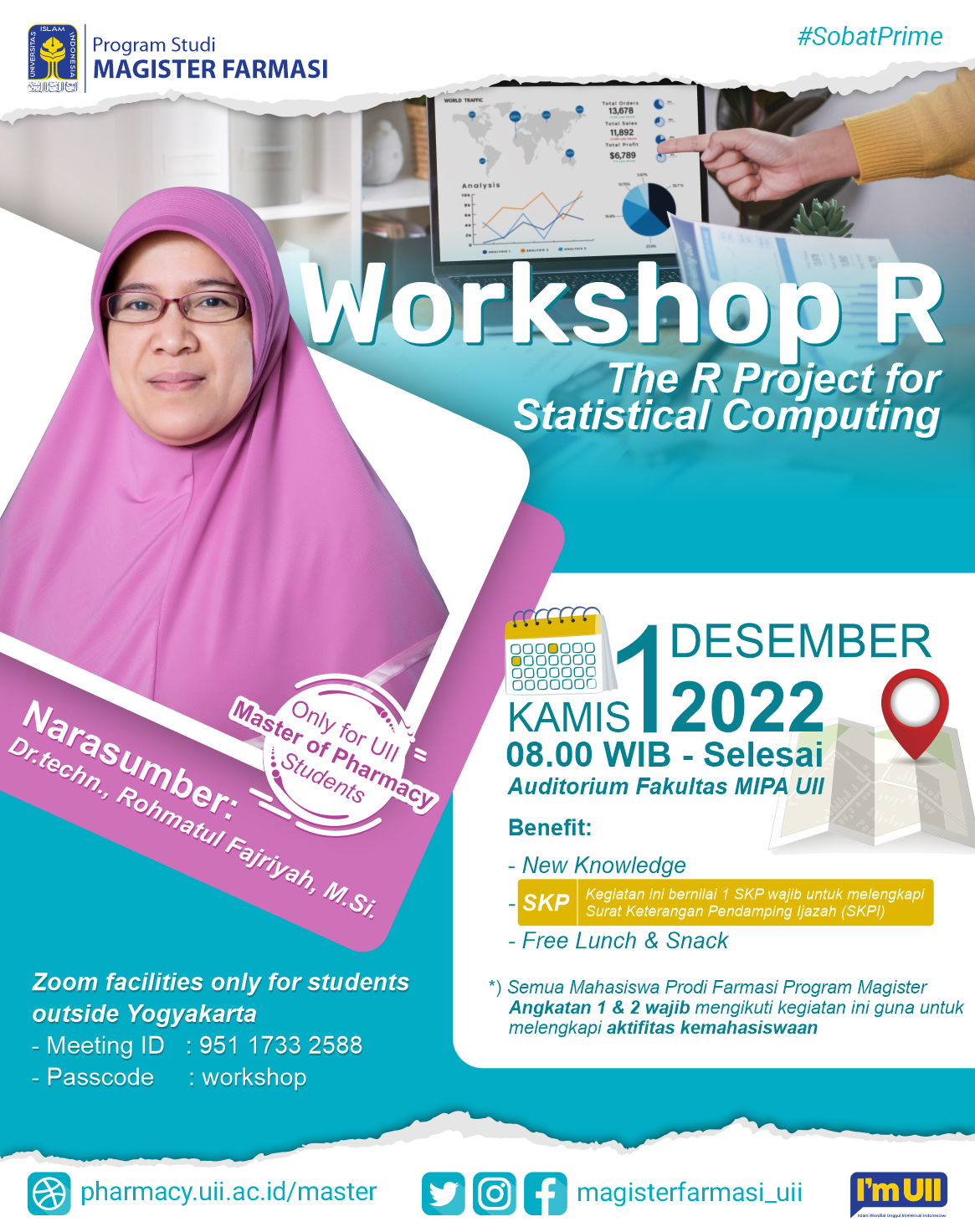 Workshop R “The R Project for Statistical Computing”