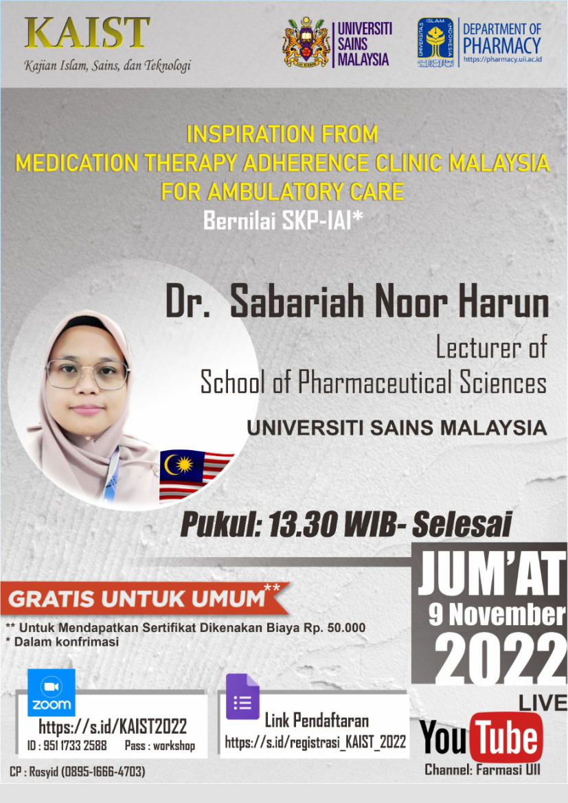 KAIST Inspiration from Medication Therapy Adherence Clinic Malaysia for Ambulatory CareE