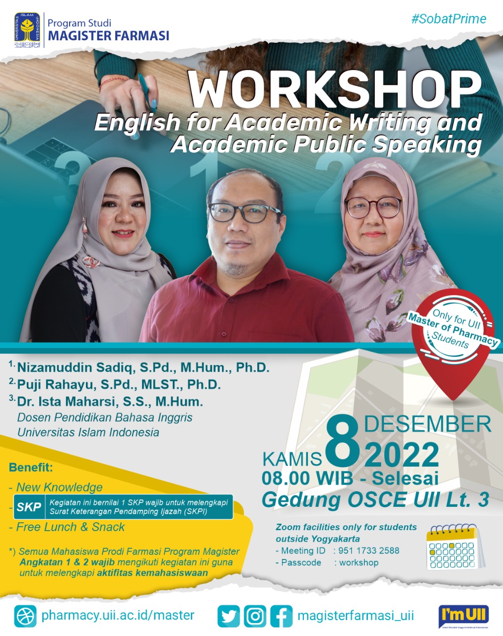 Workshop English for Academic Writing and Academic Public Speaking